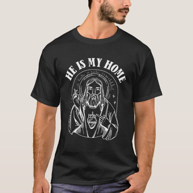 T-shirt Christianity Home Bible  Jesus Catholic Religion C (Devant)
