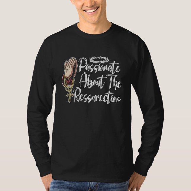 T-shirt Christianity Ressurection Jesus Religion Catholic  (Devant)