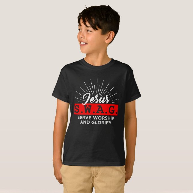 T - Shirt Christlicher Kinder - Gottesdienst und G (Vorne ganz)
