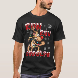 T-shirt Christmas 5K Run Rudolph Holiday Team Running