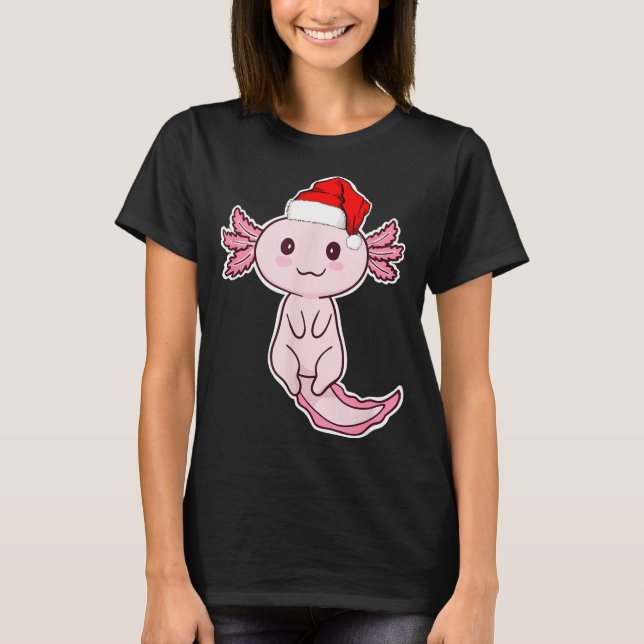 T-shirt Christmas Axolotl  (Devant)