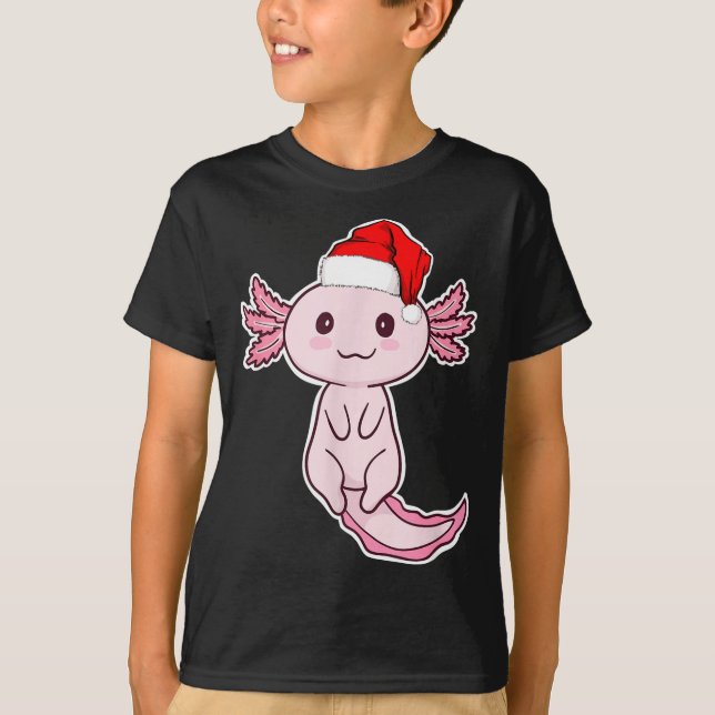T-shirt Christmas Axolotl  (Devant)