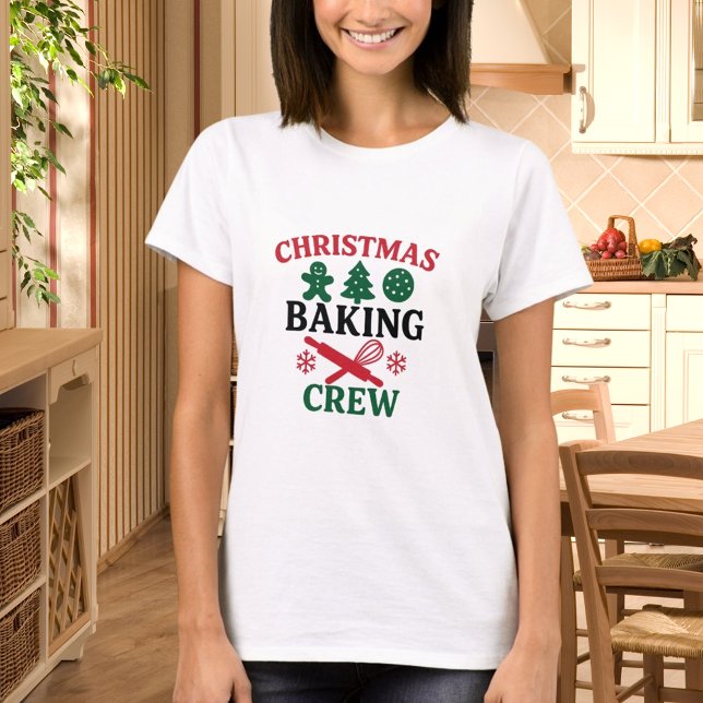 T-shirt Christmas Baking Crew Maman (Créateur téléchargé)