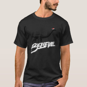T-shirt Christmas Believe Loch Ness Monster