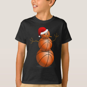 T-shirt Christmas Bysketbyll - Bysketbyll Snowman