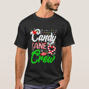 T-shirt Christmas Candy Lover Funny Xmas Sucre de canne Cr