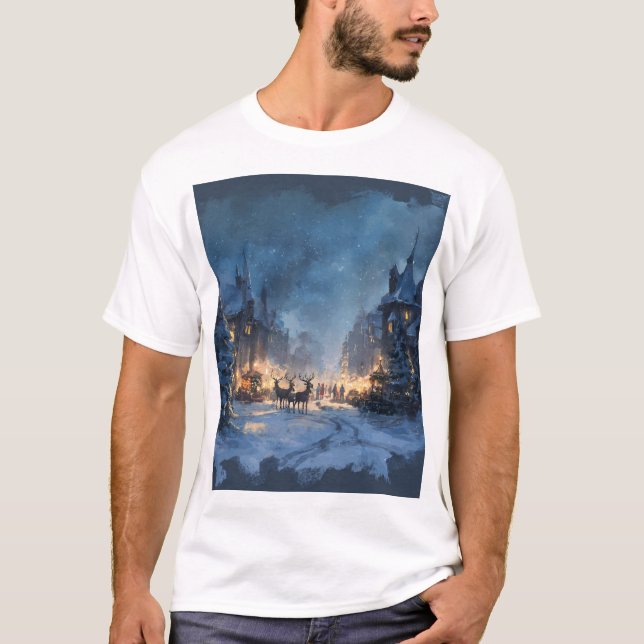 T-shirt Christmas Celebration in Town (Devant)