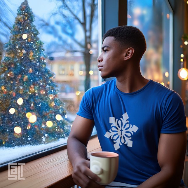 T-shirt Christmas Cross Snowflake Ornate Classic (Créateur téléchargé)