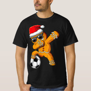 T-shirt Christmas Dabbing Gingerbread Homme Dab Football F
