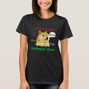 T-shirt CHristmas Doge Mème Chemise Dogeback Drôle Drôle S