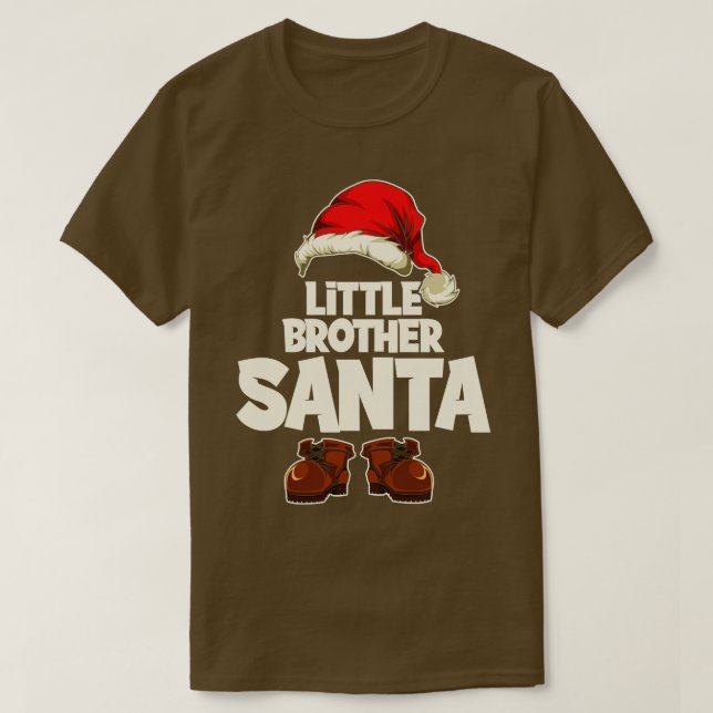 T-shirt Christmas Eve Little Brother Père Noël (Design devant)