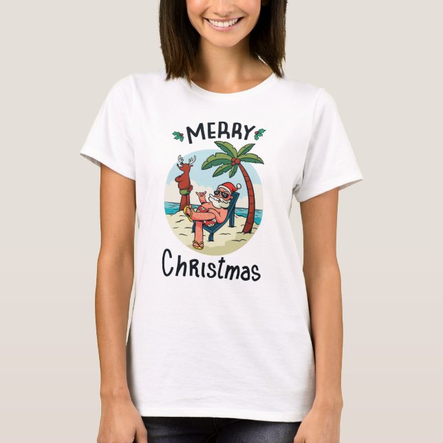 T-shirt Christmas in July (Devant)