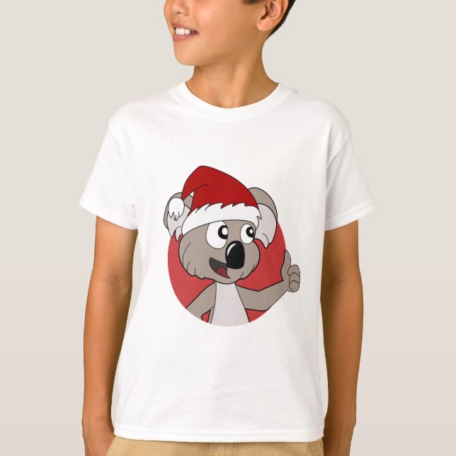 T-shirt Christmas koala cartoon  (Devant)