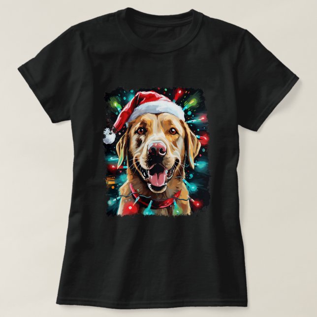 T-shirt Christmas Labrador Retriever 1 (Design devant)