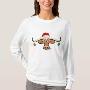 T-shirt Christmas Longhorn Steer