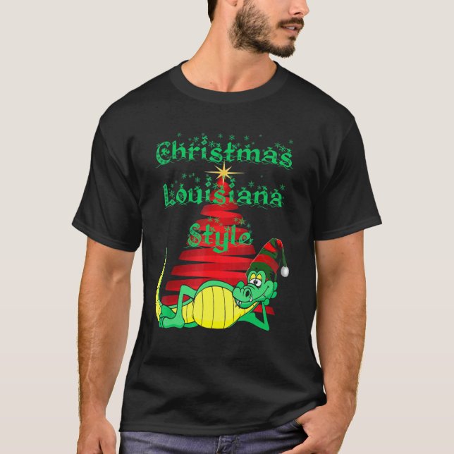 T-shirt Christmas Love Louisiana Holiday Cheer (Devant)