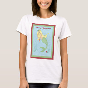 T-shirt Christmas Mermaid Tee