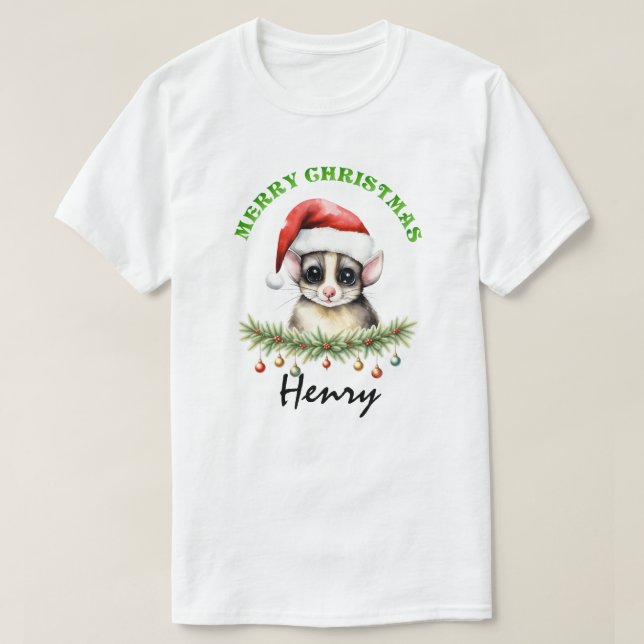 T-shirt Christmas Oz Animals Sugar Glider Fam Matching Men (Design devant)