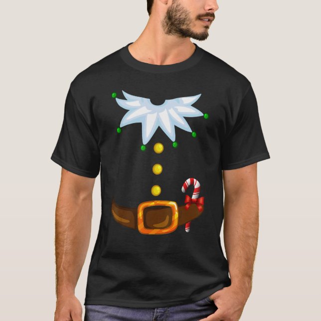 T-shirt Christmas Santa's Elf Costume Family (Devant)