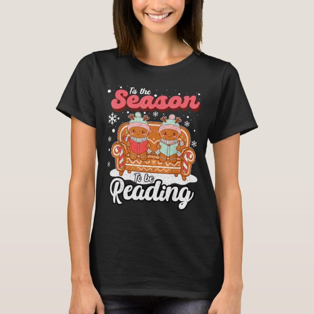 T-shirt Christmas School Teacher Retro Librarian Groovy Xm (Devant)