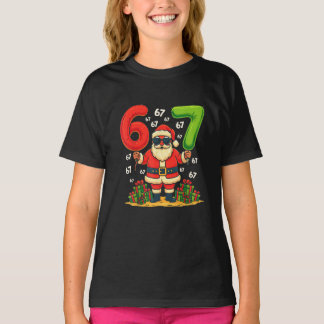 T-shirt Christmas Six Seven Santa Claus 6 7 Funny Gen Z 