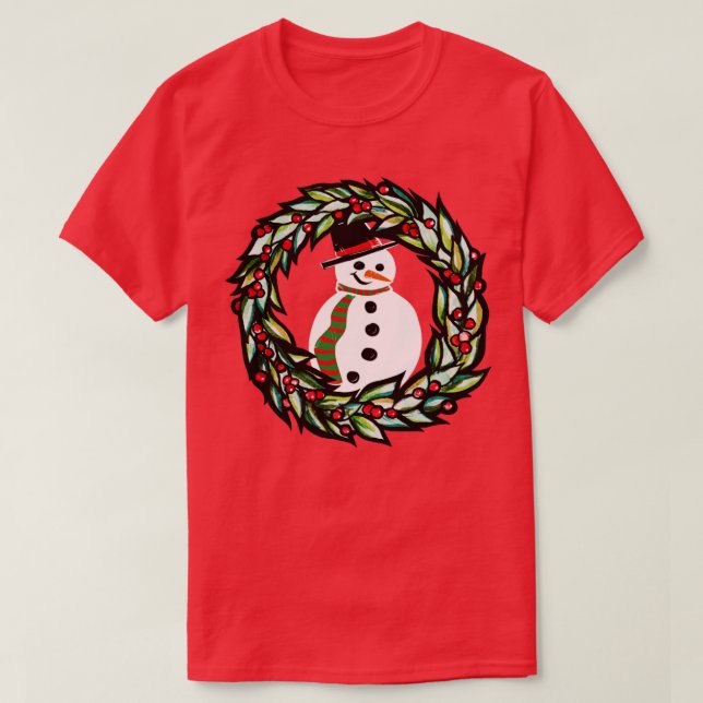 T-shirt Christmas Snowman (Design devant)