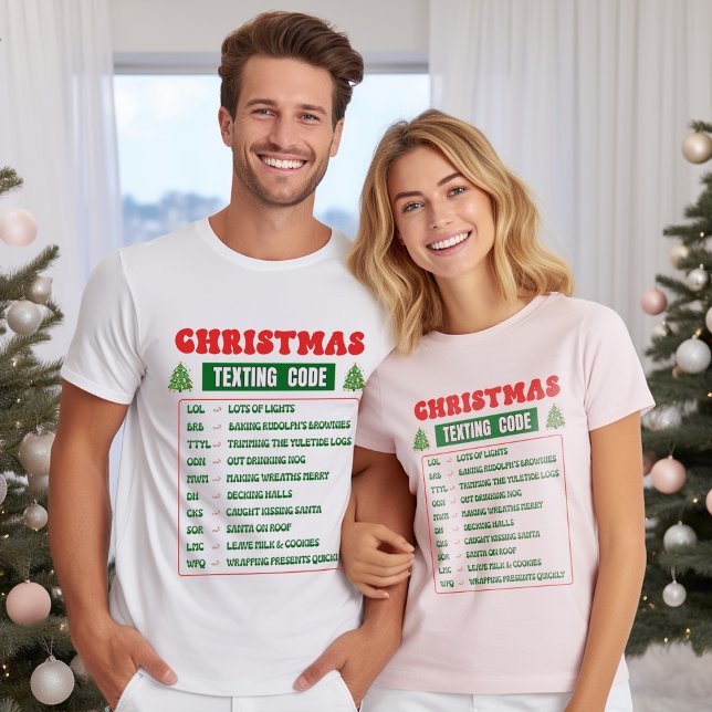 T-shirt Christmas Texting Code  (Créateur téléchargé)