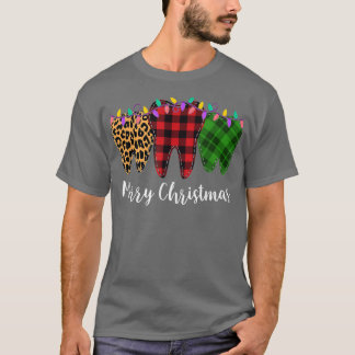 T-shirt Christmas Tooth Dentist Dental Assistant Teeth Leo