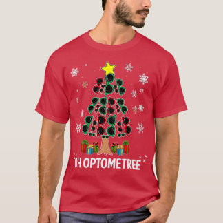 T-shirt Christmas Tree Oh Optometree Optometry Glasses