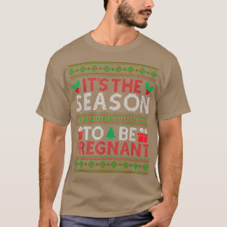 T-shirt Christmas Ugly Sweater Pregnancy Baby Announcement