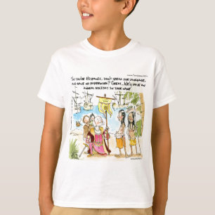 T-shirt Christophe Colomb Immigre En Amérique Drôle