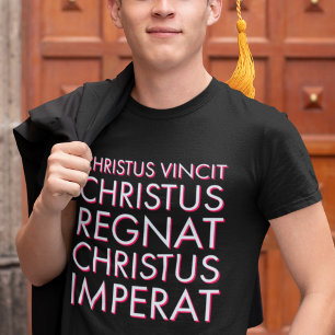 T-shirt Christus Vincit Messe latine catholique traditionn