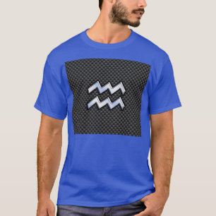 T-shirt Chrome Aquarius signe zodiaque Styles de fibre de 