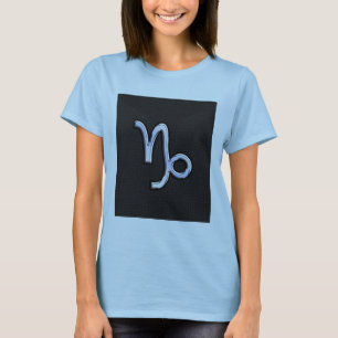 T-shirt Chrome comme Capricorn Symbole Zodiaque sur la pea