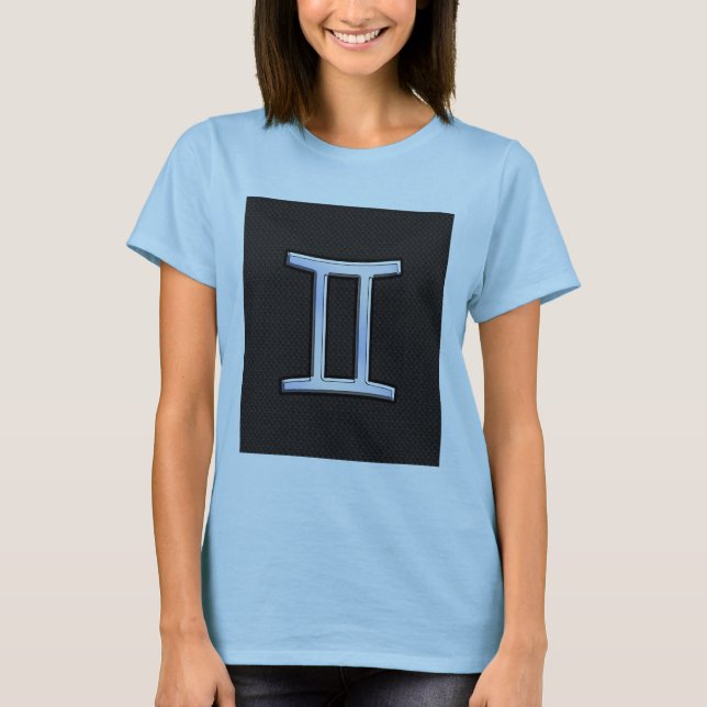T-shirt Chrome Comme Symbole Zodiac Gemini (Devant)