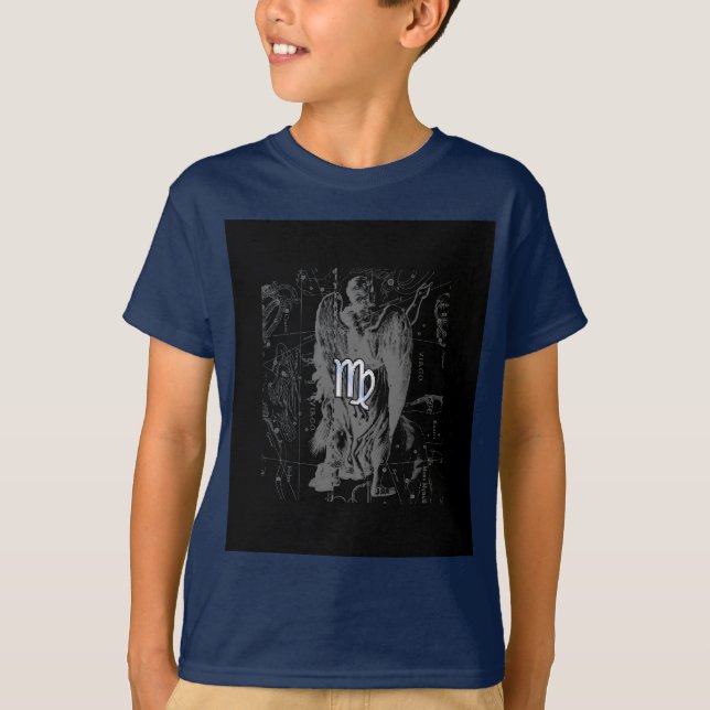 T-shirt Chrome comme Virgo Zodiac Connexion Black Hevelius (Devant)