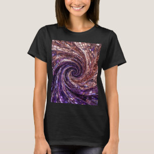 T-shirt Chrome Or Rose & Mosaïque Violet Royal Vortex