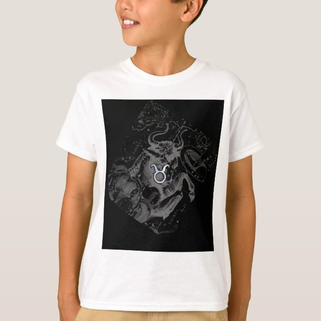 T-shirt Chromique Taurus Zodiac on Hevelius Black (Devant)