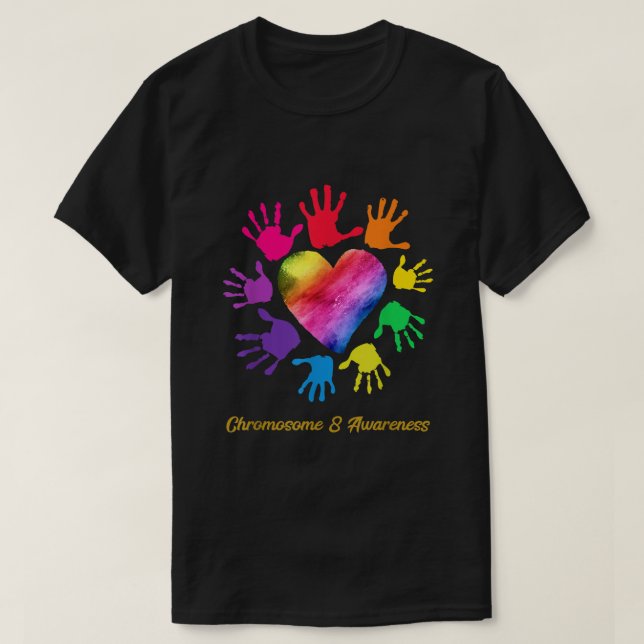 T-shirt Chromosome 8 Mains Chemise Chromosome 8 Sensibilis (Design devant)