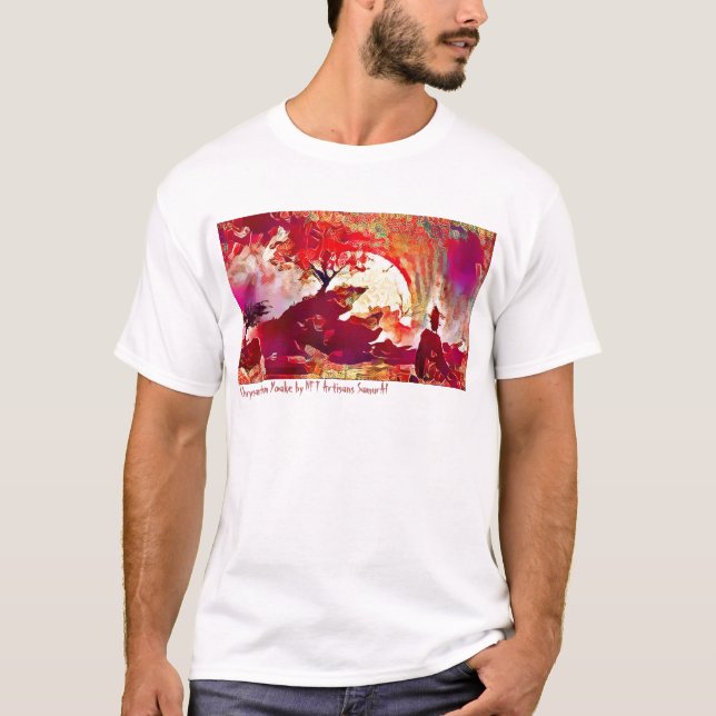 T-shirt Chrysanthemum Yoake-Artist - Artisans NFT SamurAI (Devant)