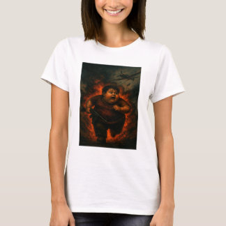 T-shirt Chubby Boy in War - Funny Dark Imaginaire Tee