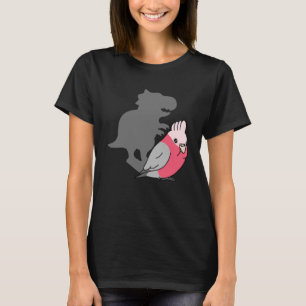 T-shirt Chubby Galah Cockatoo rex Cute Parrot avec Dinosau
