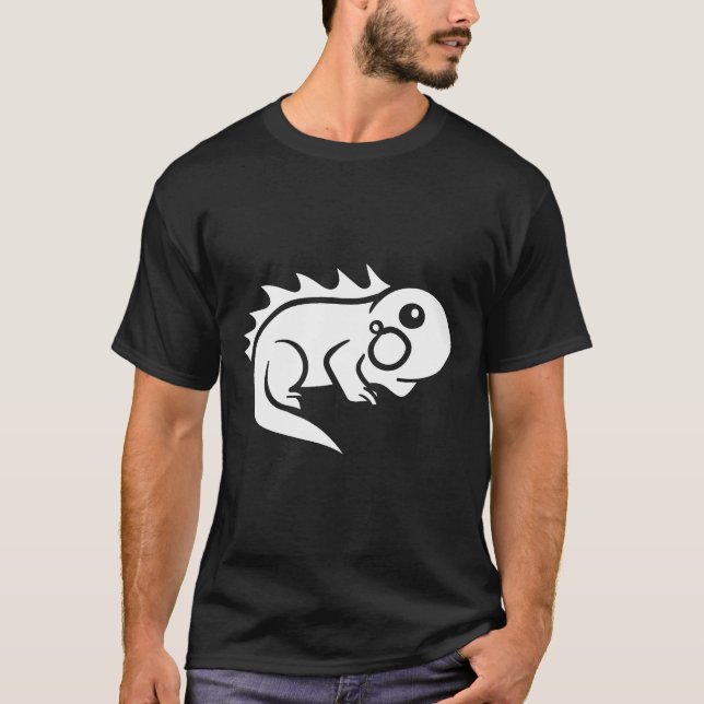 T-shirt Chubby Iguana Herbivore Lizard Sharp Eye Spectre (Devant)