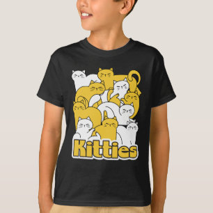 T-shirt Chubby Kitties Design - Cat Art adorable