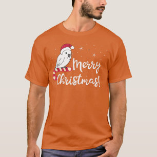 T-shirt Chubby Parapluie Cockatoo Joyeux Noël Kawaii Wh