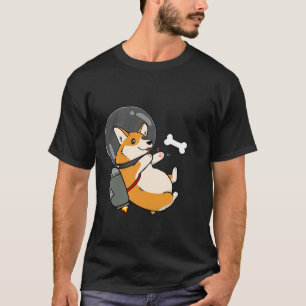 T-shirt Chubby Space Jetpack Corgi