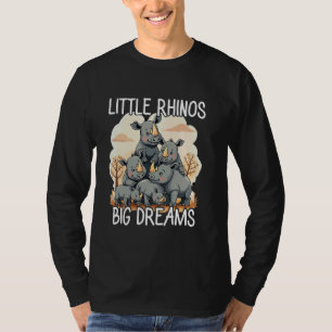T-shirt Chubby Unicorns Rhino Lover Cute Rhinoceros Femmes