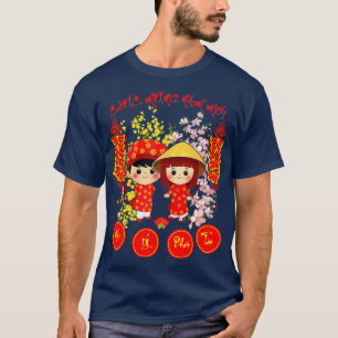 T-shirt Chuc Mung Nam Moi 2022 Nouvel An lunaire vietnamie