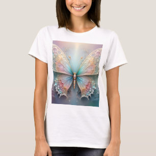 T-shirt Chuchotements de couleur : Papillon fractal pastel