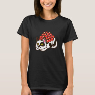 T-shirt Chuchoteur de chat persan Sushi japonais Kitty